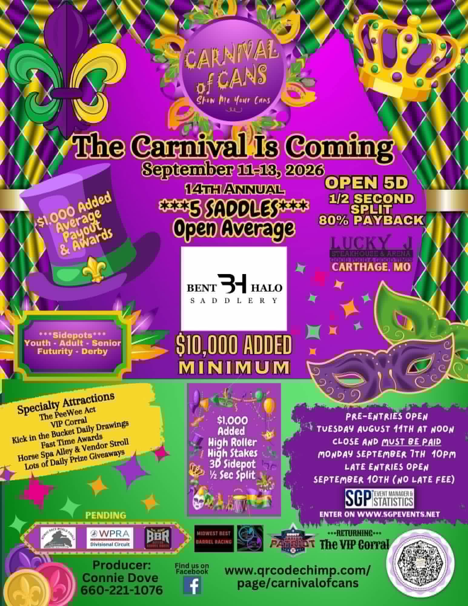 Carnival of Cans 2026 Mardi Gras flyer