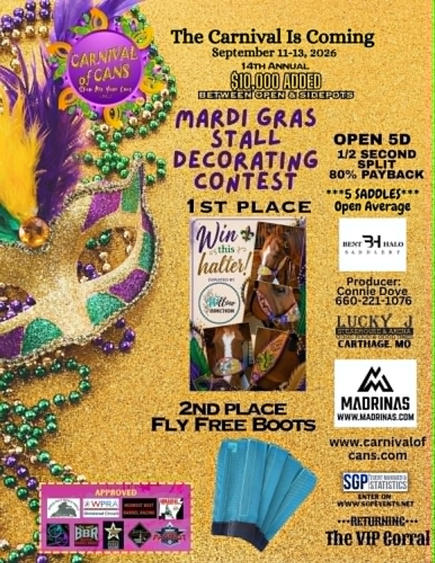 Mardi Gras Stall Decorating Contest flyer